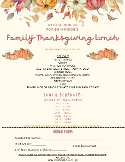 family thanksgiving flyer